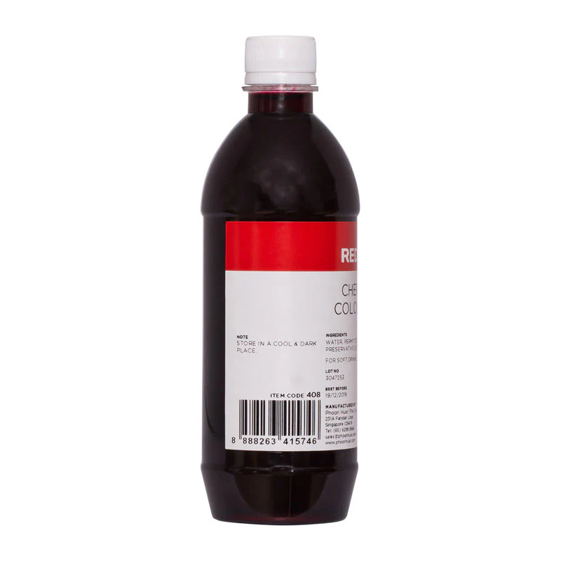 CHERRY RED COLOUR LIQUID 500ML (#408) - Image 2