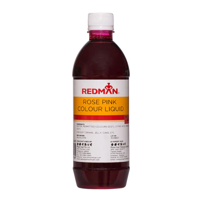 ROSE PINK COLOUR LIQUID 500ML (#421)