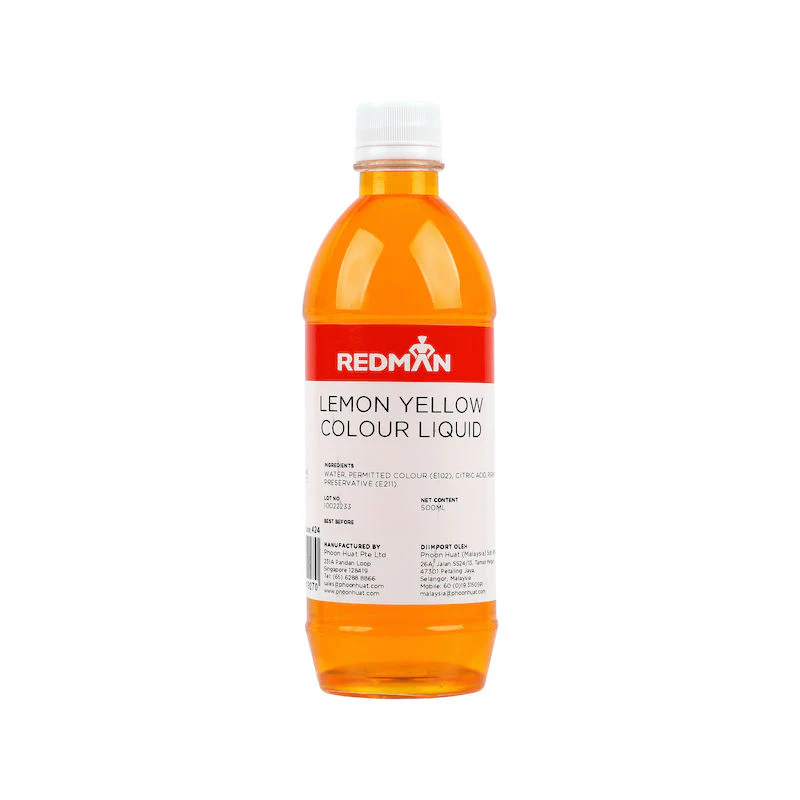 LEMON YELLOW COLOUR LIQUID 500ML (#424)