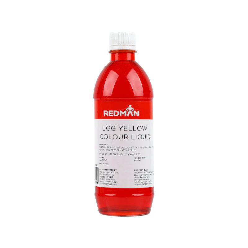 EGG YELLOW COLOUR LIQUID 500ML (#425)