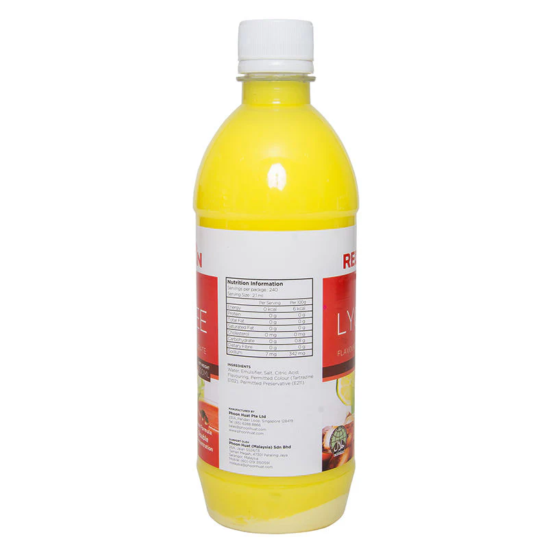 LYCHEE FLAVOURED CONCENTRATE 500ML (#627) - Image 3