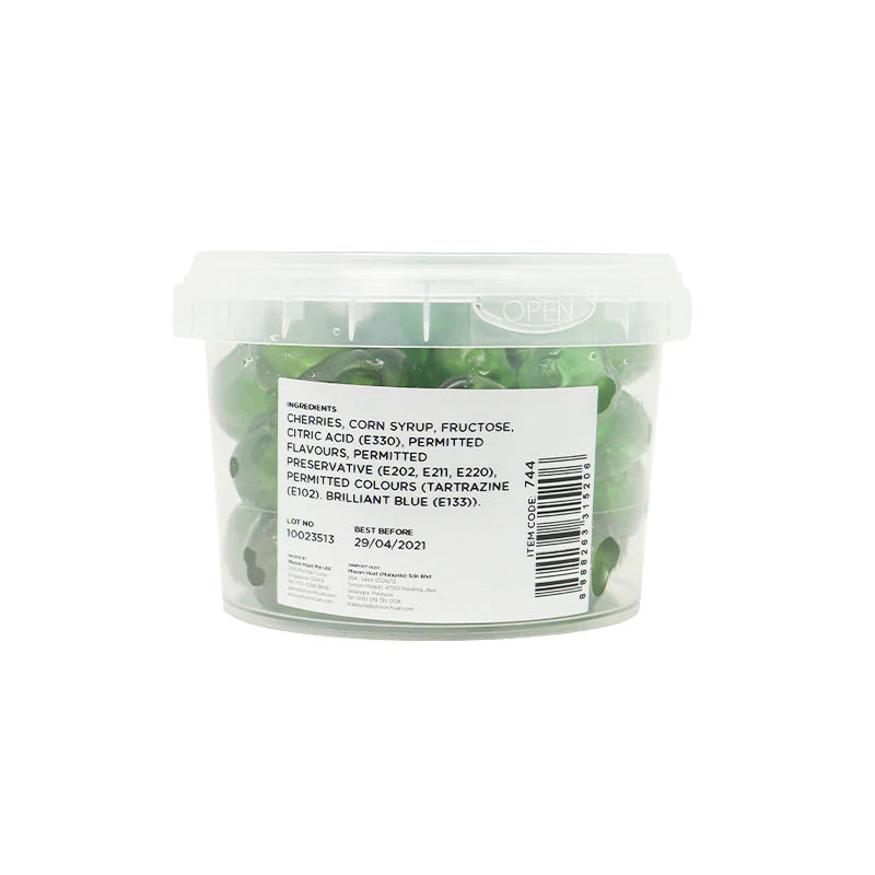 WHOLE GREEN GLACED CHERRY 250G (#744) - Image 2