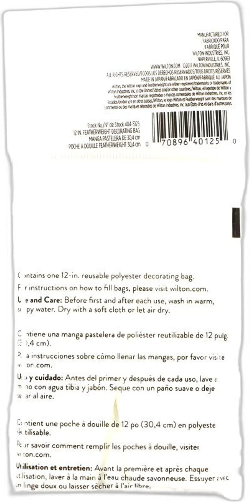 FEATHER WEIGHT PIPING BAGS 12" (#2041) - Image 2