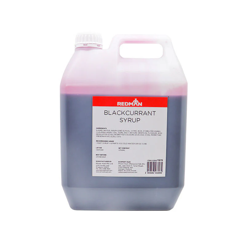BLACKCURRANT SYRUP 5KG (#11978)