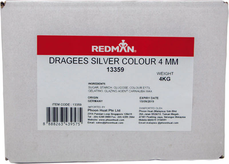 SILVER DRAGEES 4MM 4KG (#13359)