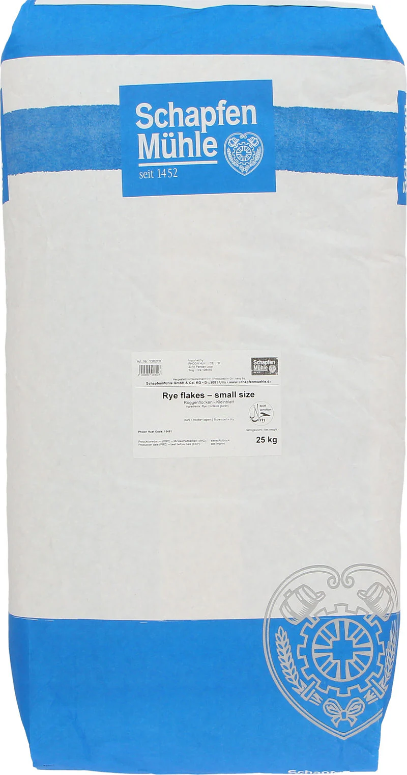 RYE FLAKES SMALL 25KG (#13481)