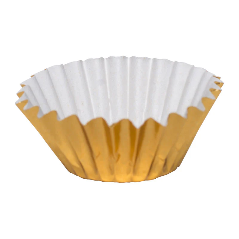 BAKING CASE 6CM GOLD 500PCS (#13695)