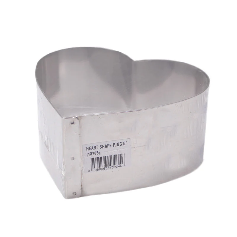 CAKE RING HEART SHAPE 5X2.5" (#13765)