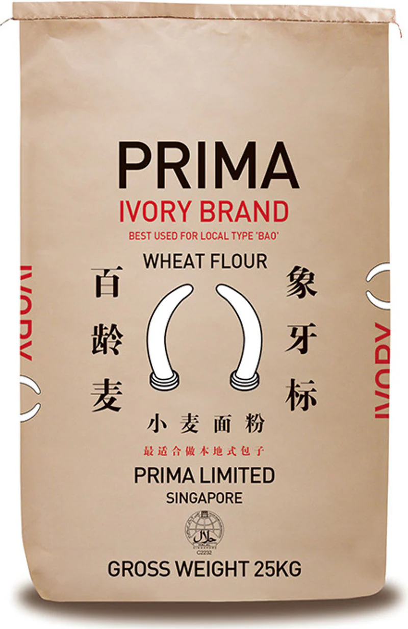 WHITE IVORY WHEAT FLOUR FOR STEAMED BUN(BAO) 25KG (#13810)
