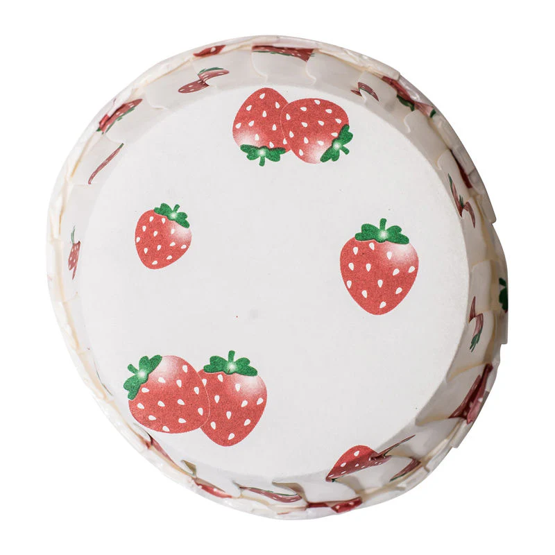 SOUFFLÉ BAKING CASE STRAWBERRY 62X40MM 50PCS (#14783) - Image 2