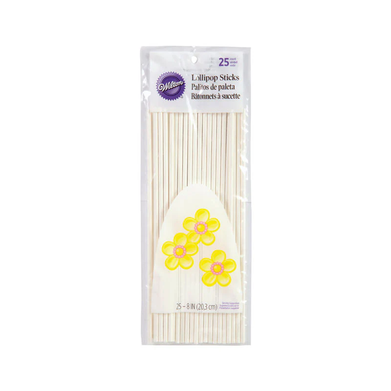 LOLLIPOP STICK PAPER 8" 1912-9320 25PC (#20140)