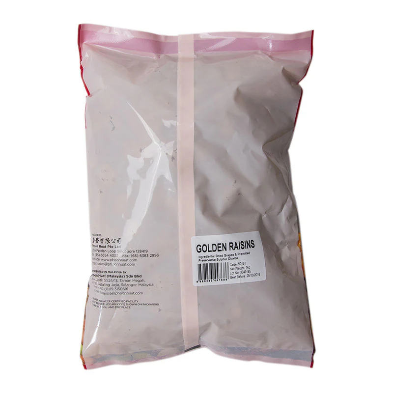 DRIED GOLDEN RAISINS 1KG (#50131) - Image 2