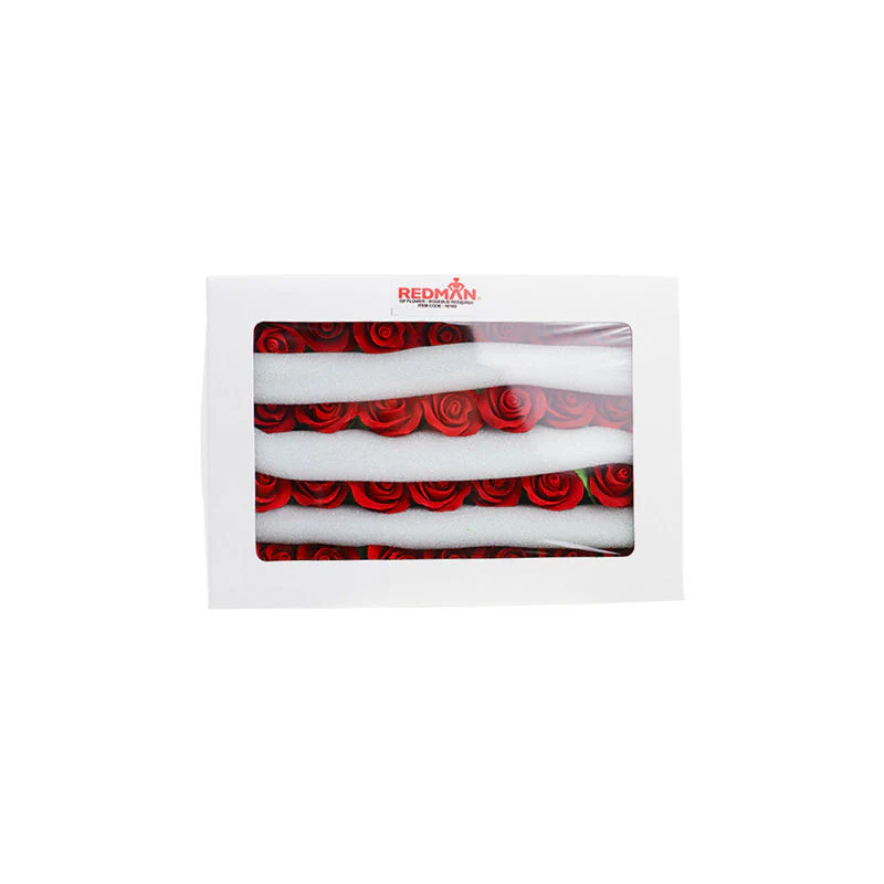 GUMPASTE FLOWER- RED MKKD 28PCS 4X4CM (#50189) - Image 2