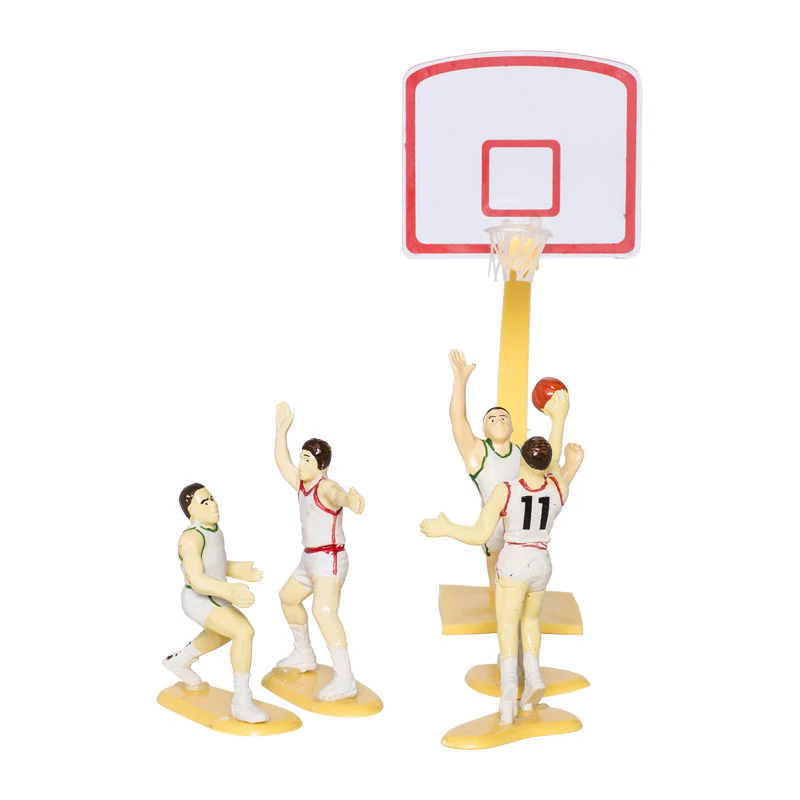 BASKETBALL TEAM CAKE TOPPER 4PCS (#50250)