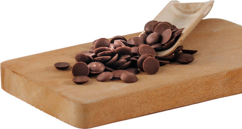 MILK CHOCOLATE COUVERTURE DROPLETS 25KG (#50405) - Image 2