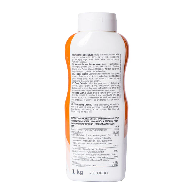 IRIS CARAMEL TOPPING SAUCE 1KG (#50750) - Image 2