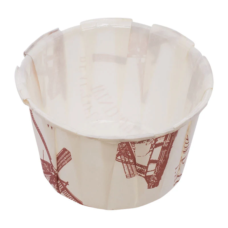 SOUFFLE BAKING CASE COUNTRY SCENE 38X28MM 100PCS (#51163)