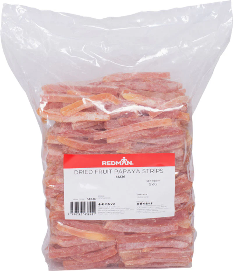 DRIED PAPAYA STRIP 5KG (#51236)