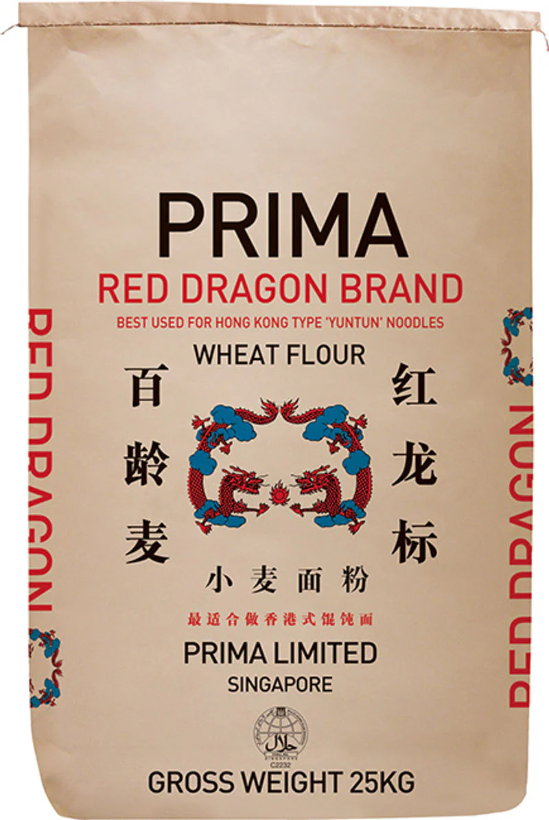 RED DRAGON WHEAT FLOUR FOR NOODLE 25KG (#51261)