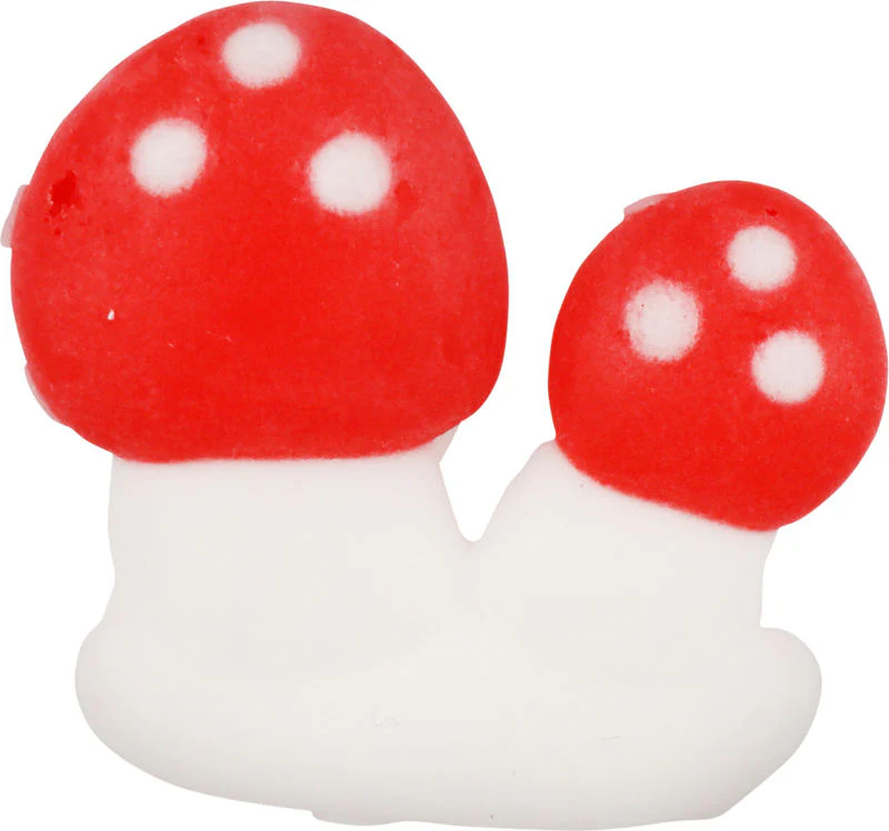 ICING DECOR X'MAS MUSHROOM 33X33MM C907 (#51412)