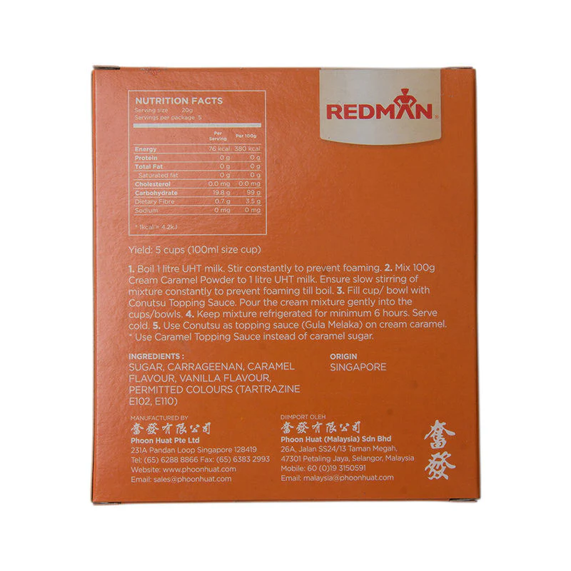 CREAM CARAMEL PREMIX POWDER 100G (#51908) - Image 2