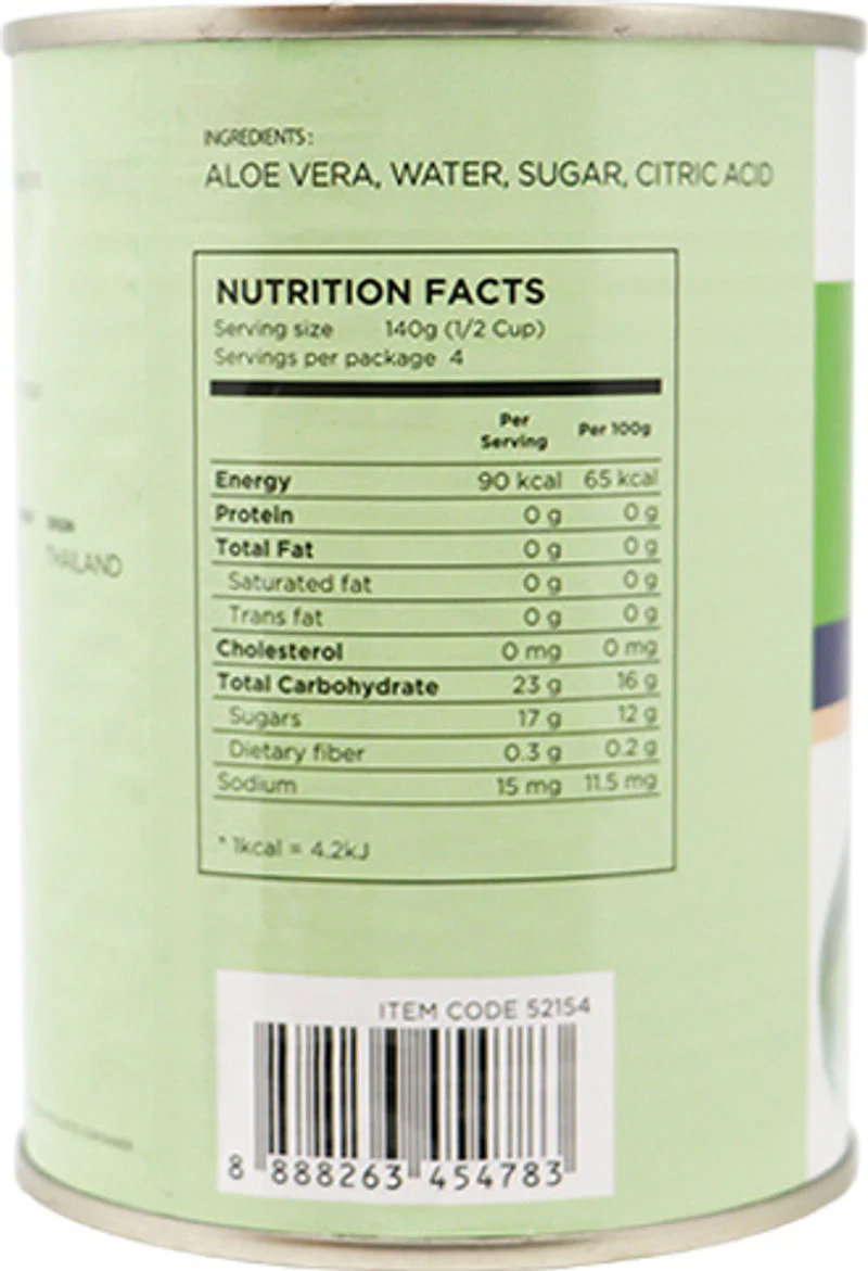 ALOE VERA CUBES IN SYRUP 565G (#52154) - Image 3