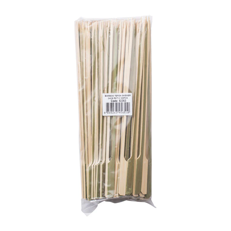 BAMBOO SKEWER PADDLE 24CM 100PCS (#52363)
