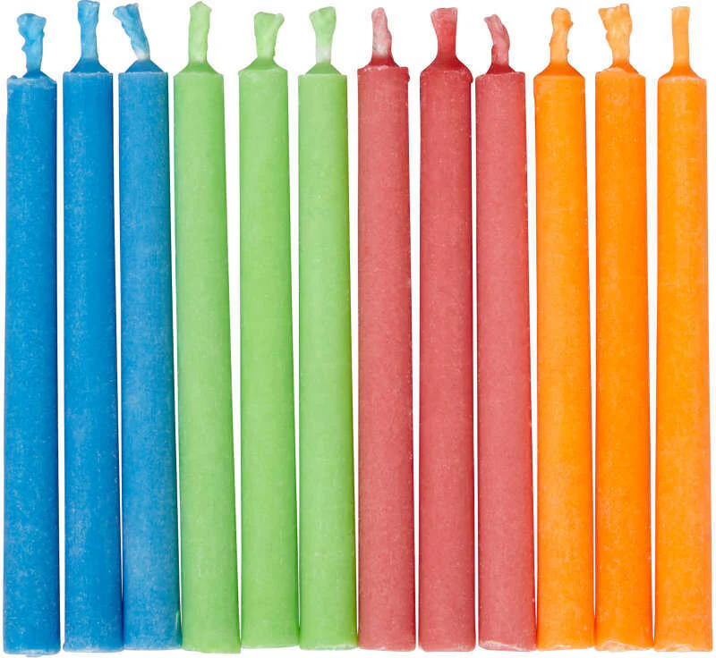 COLOR FLAME CANDLE 2" 12PCS 2811-1011 (#53262) - Image 2