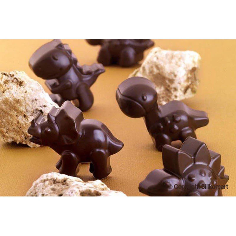 EASY CHOCOLATE SILICON MOULD DINO SCG16 (#53509) - Image 2