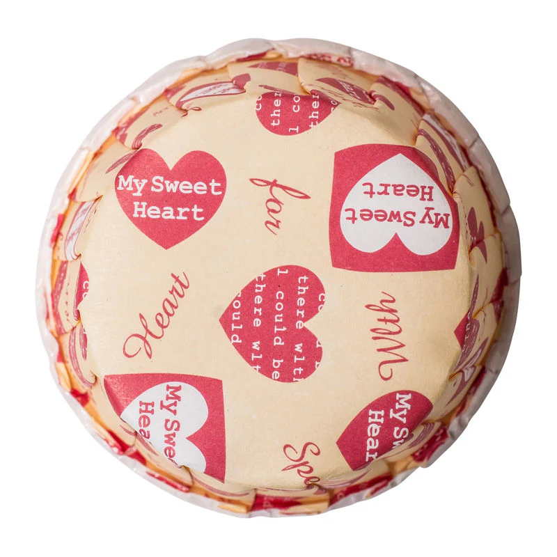 SOUFFLE BAKING CASE SWEET HEART 44X35MM 100PCS (#53923) - Image 2