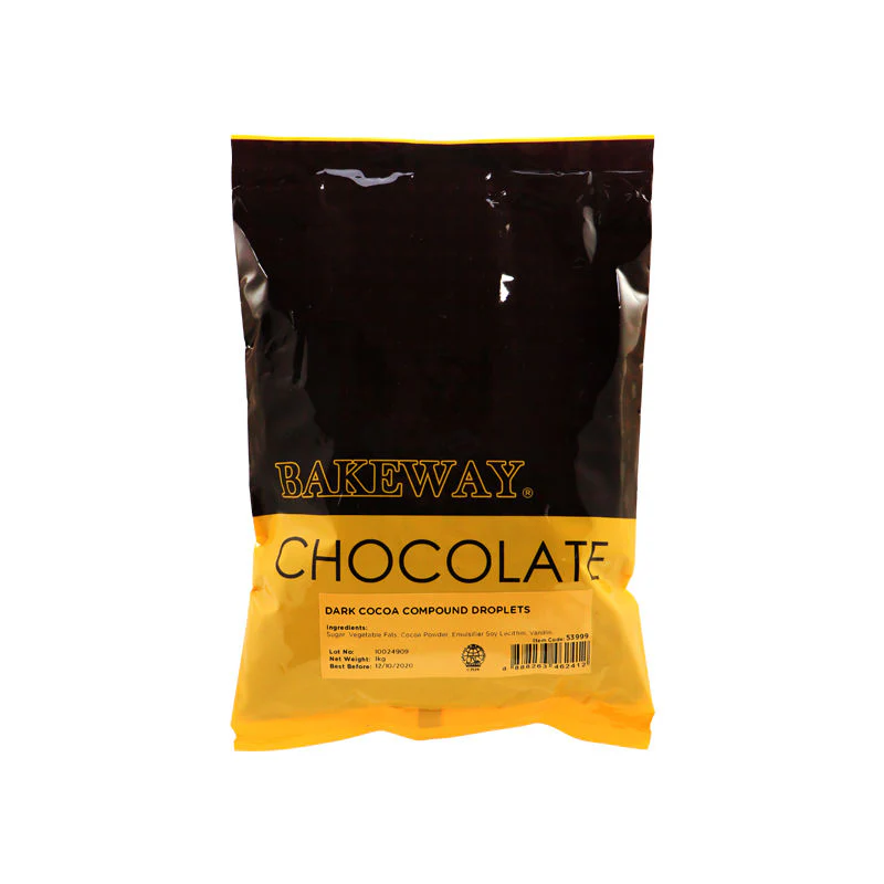 DARK COCOA COMPOUND DROPLETS 1KG (#53999)