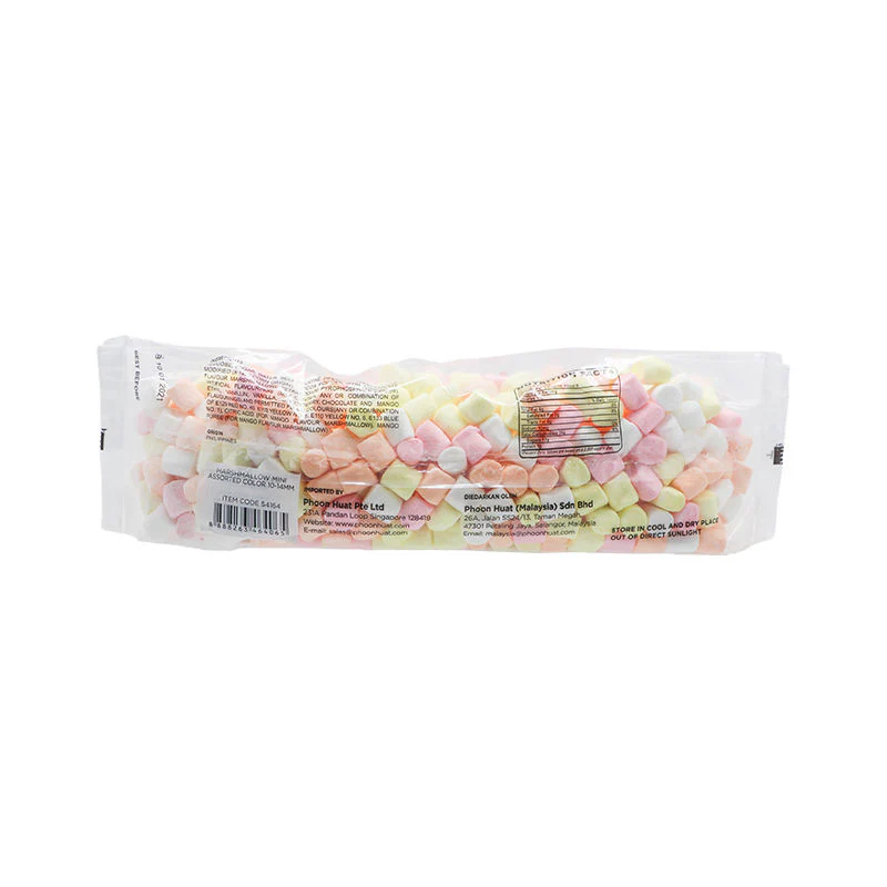 MARSHMALLOW CYLINDER AST COLOR 10-14MM (#54164) - Image 2