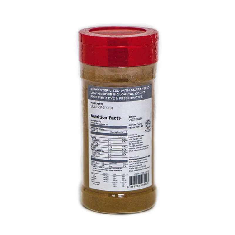 GROUND BLACK PEPPER 100G (#55733) - Image 2