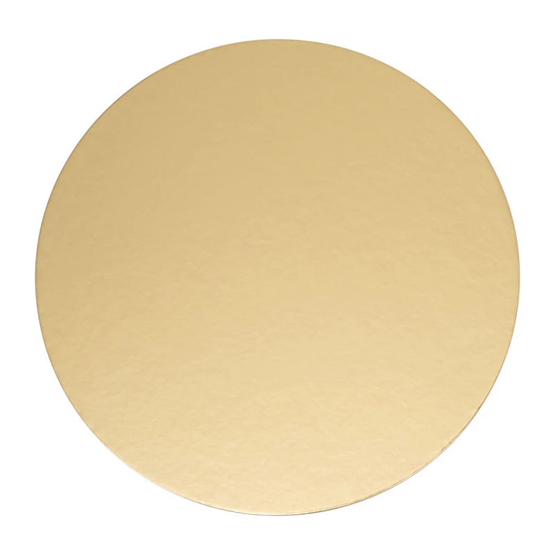 CAKEBOARD 8" ROUND/GOLD 5PCS (#56343) - Image 2