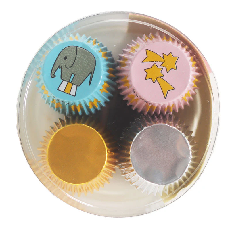 ROUND ALUMINIUM CANDY CUP RANDOM DESIGN 200PC (#56421) - Image 2