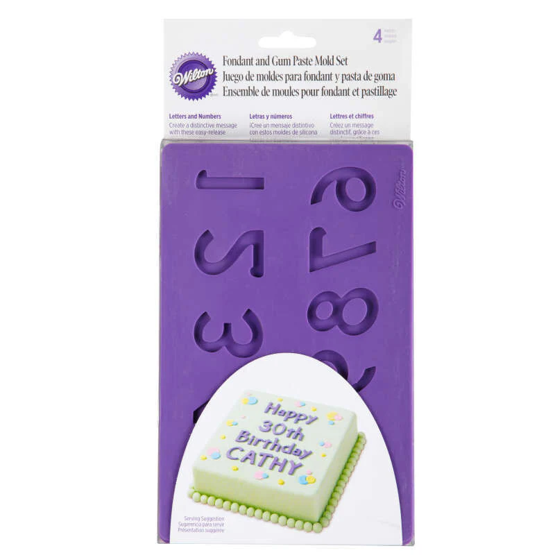 LETTER/NUMBER FONDANT MOULD SET 409-2547 (#56555)