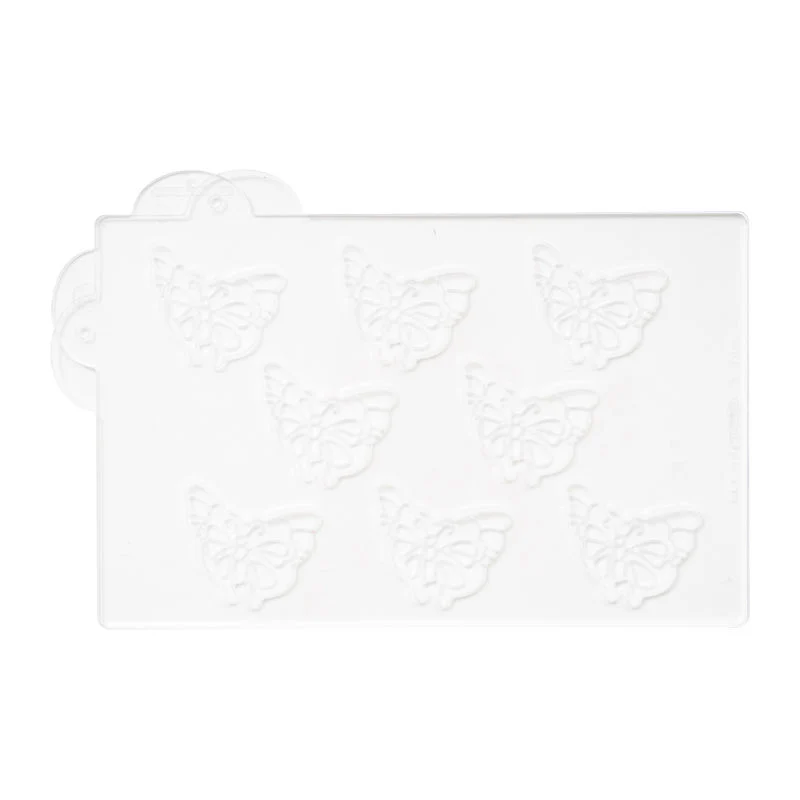 CHOCOLATE FUNNY BUTTERFLY MOULD 56X45MM 8PCS (#56670)