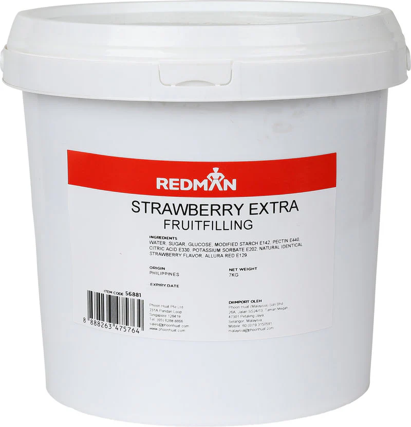 STRAWBERRY FRUIT FILLING 7KG (#56881)
