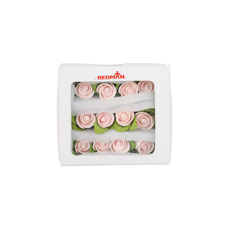 GUMPASTE FLOWER- ROSE PINK 2.5X2.5CM (#57477) - Image 2