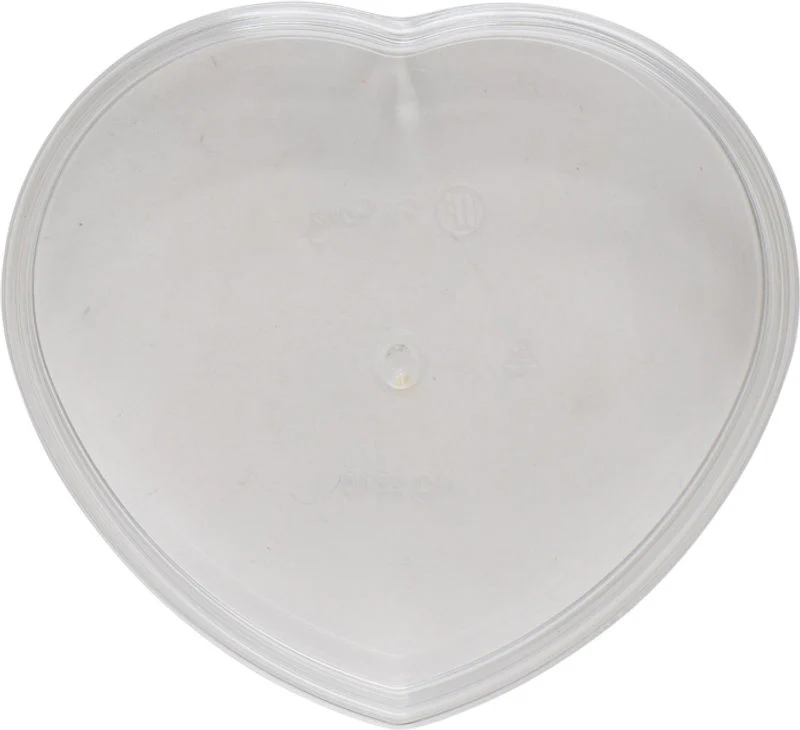 CLEAR HEART PS CONTAINER 145X160XH38MM FF2810 (#57811)