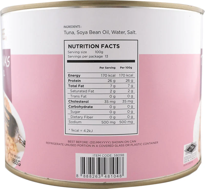 TUNA CHUNK IN SOYBEAN OIL 1885G (#58098) - Image 2