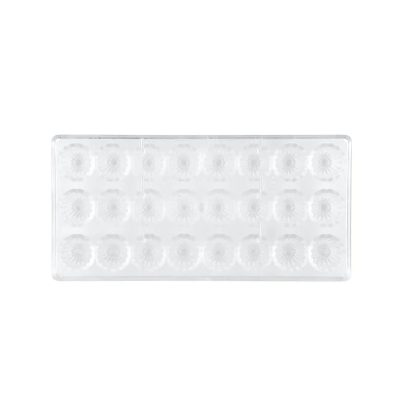 MOULD CHOCOLATE 275X135X24MM PC CHRYS 24 CAV (#58398)