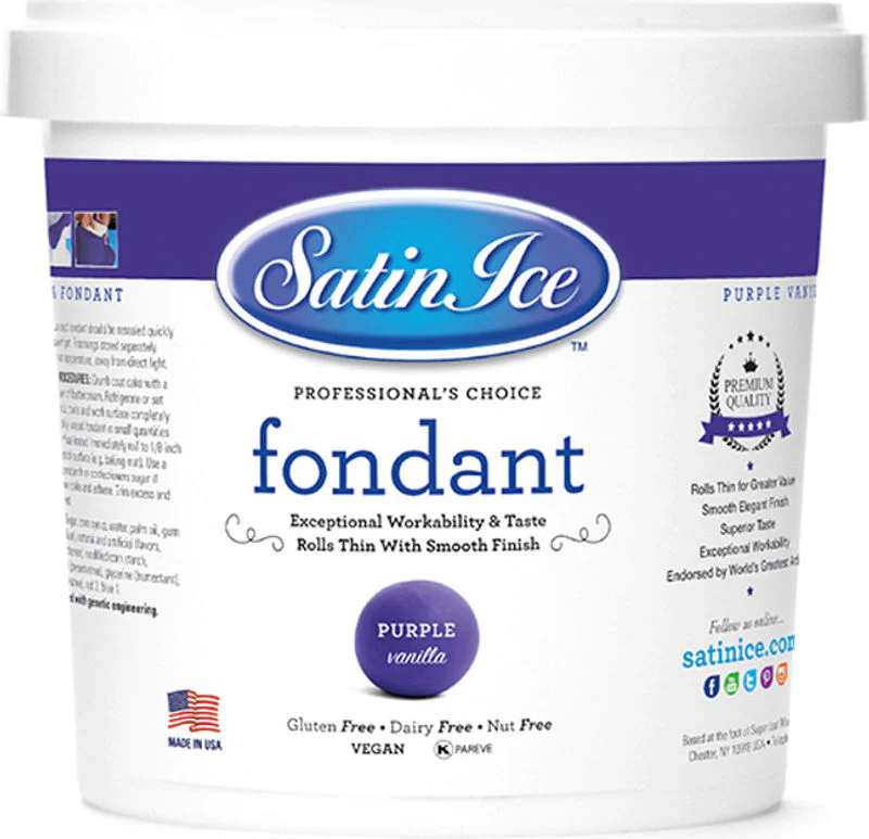 PURPLE ROLLED FONDANT VANILLA 0.91KG (#58442)