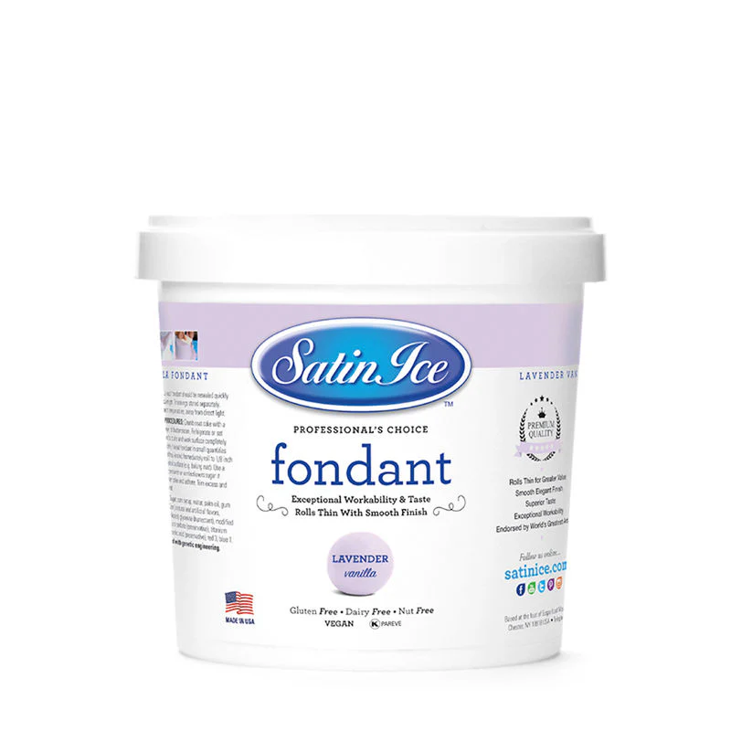 LAVENDER ROLLED FONDANT VANILLA 0.91KG (#58452)