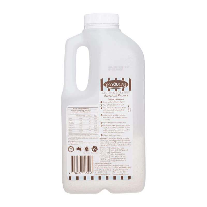 GLUTEN FREE BUCKWHEAT PANCAKE MIX 280G (#58976) - Image 2