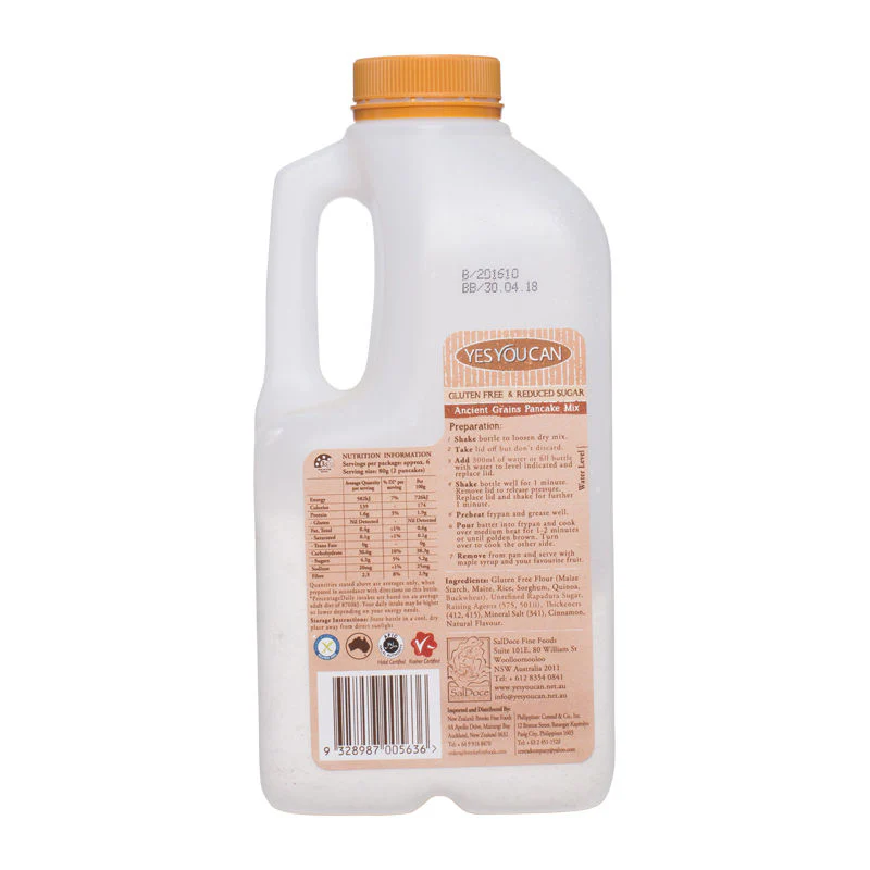 GLUTEN FREE ANCIENT GRAINS PANCAKE MIX 280G (#58977) - Image 2