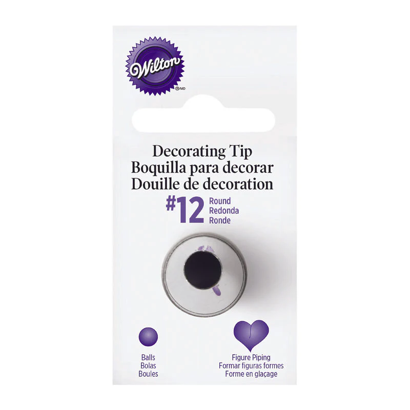 PIPING TIP ROUND #12 CARDED (#59954)
