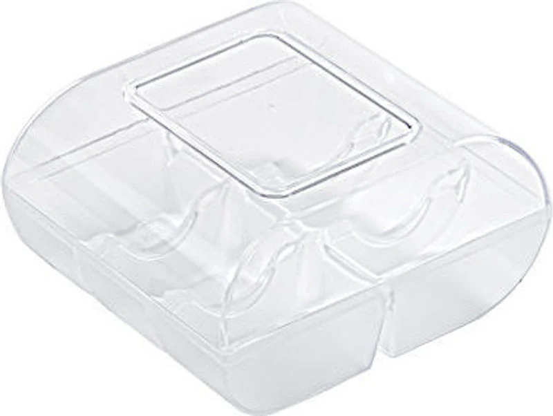 PLASTIC BOX MACARON 6 TRANSPARENT (#61668)