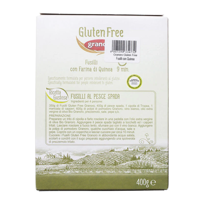 PASTA FUSILLI GLUTEN FREE 400G (#62120) - Image 3