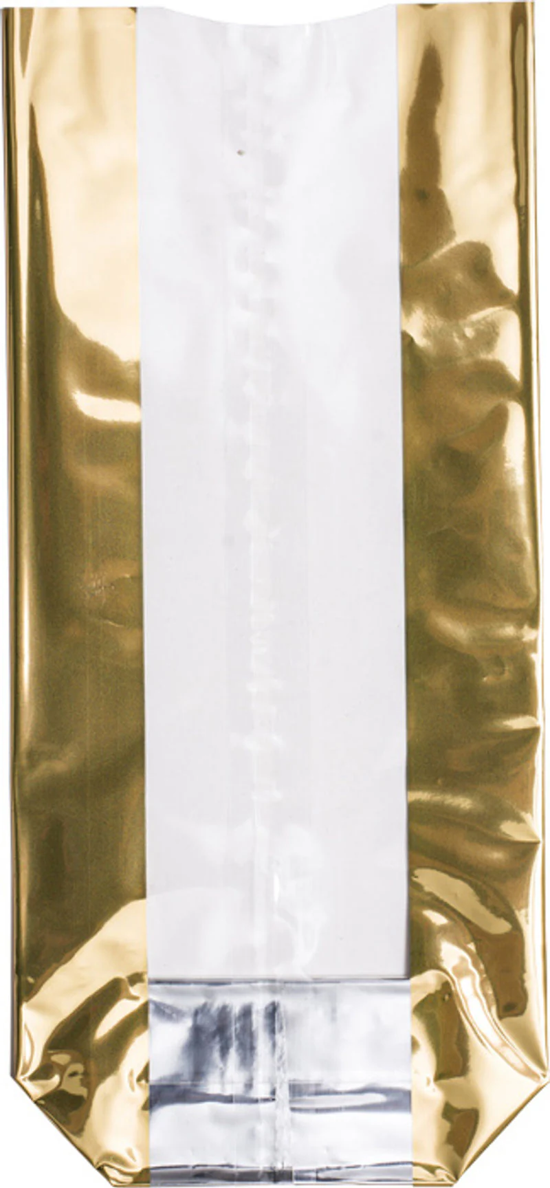 COOKIE BAG LARGE BANDE GOLD C66/3S 12X26CM 10PCS (#62126)